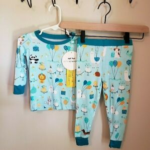 NWT Little Sleepies Birthday Animals Pajamas